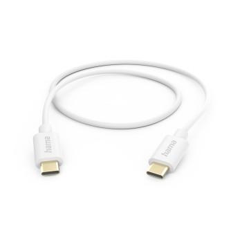 Ladekabel, USB-C - USB-C, 1 m, weiß - Hama
