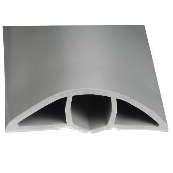 Flexible Kabelrinne, selbstklebend, halbrund, 180 x 6 x 1 cm, PVC, grau - Hama