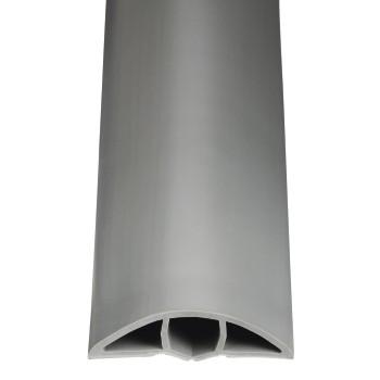 Flexible Kabelrinne, selbstklebend, halbrund, 180 x 6 x 1 cm, PVC, grau - Hama