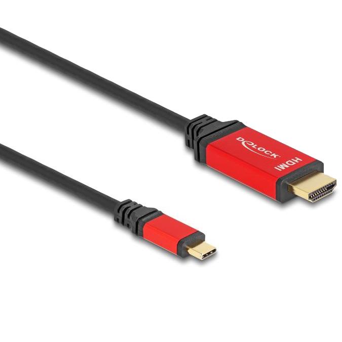 Delock USB Type-C™ zu HDMI Kabel (DP Alt Mode) 8K 60 Hz mit HDR Funktion