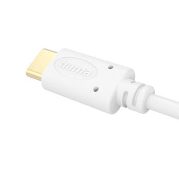 Ladekabel, USB-C - USB-C, 1,5 m, weiß - Hama