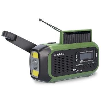 Notfunkgerät Tragbares Modell DAB+ / FM Batteriebetrieben / Handkurbel / - Nedis