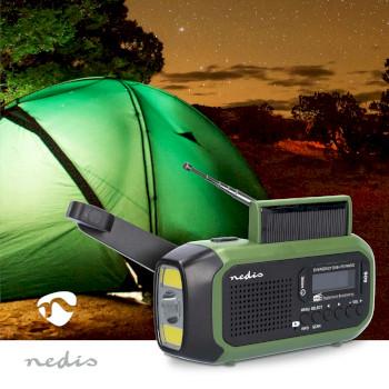 Notfunkgerät Tragbares Modell DAB+ / FM Batteriebetrieben / Handkurbel / - Nedis