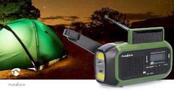 Notfunkgerät Tragbares Modell DAB+ / FM Batteriebetrieben / Handkurbel / - Nedis