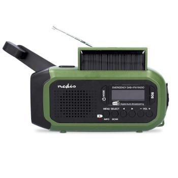 Notfunkgerät Tragbares Modell DAB+ / FM Batteriebetrieben / Handkurbel / - Nedis