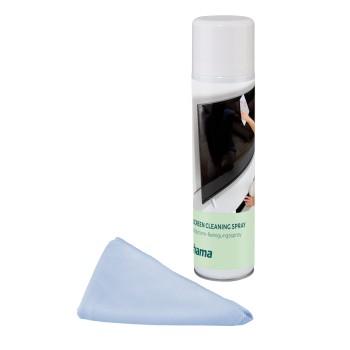 Bildschirmreiniger, Schaum + Reinigungstuch, 400 ml, TV, Büro + Küche - Hama
