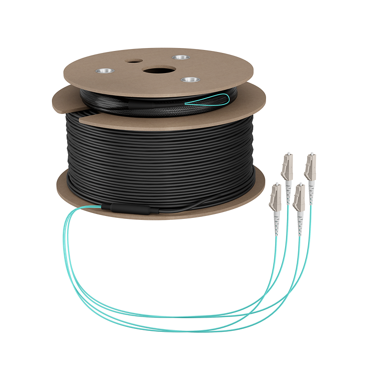 Trunkkabel U-DQ(ZN)BH OM3 4G (1x4) LC-LC 90m Dca LSZH - EFB