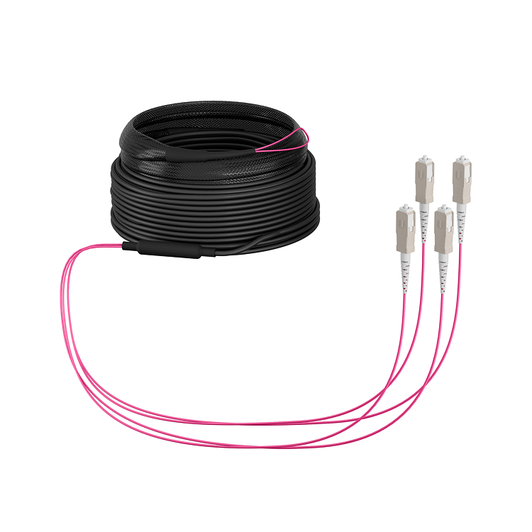 Trunkkabel U-DQ(ZN)BH OM4 4G (1x4) SC-SC 10m Dca LSZH - EFB