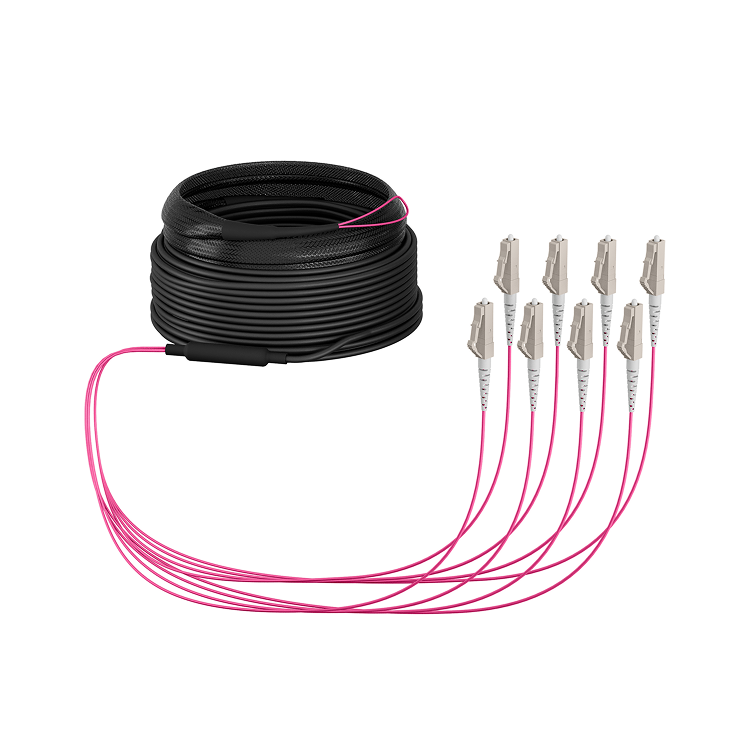 Trunkkabel U-DQ(ZN)BH OM4 8G (1x8) LC-LC 10m Dca LSZH - EFB