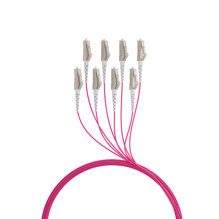 Trunkkabel U-DQ(ZN)BH OM4 8G (1x8) LC-LC 100m Dca LSZH - EFB