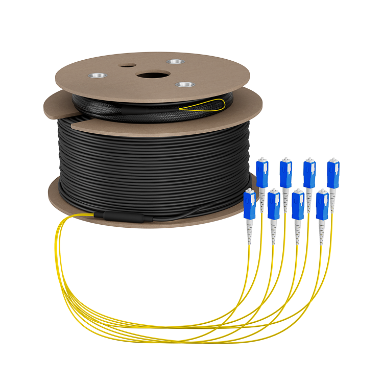 Trunkkabel U-DQ(ZN)BH OS2 8E (1x8) SC-SC 140m Dca LSZH G657A1 - EFB