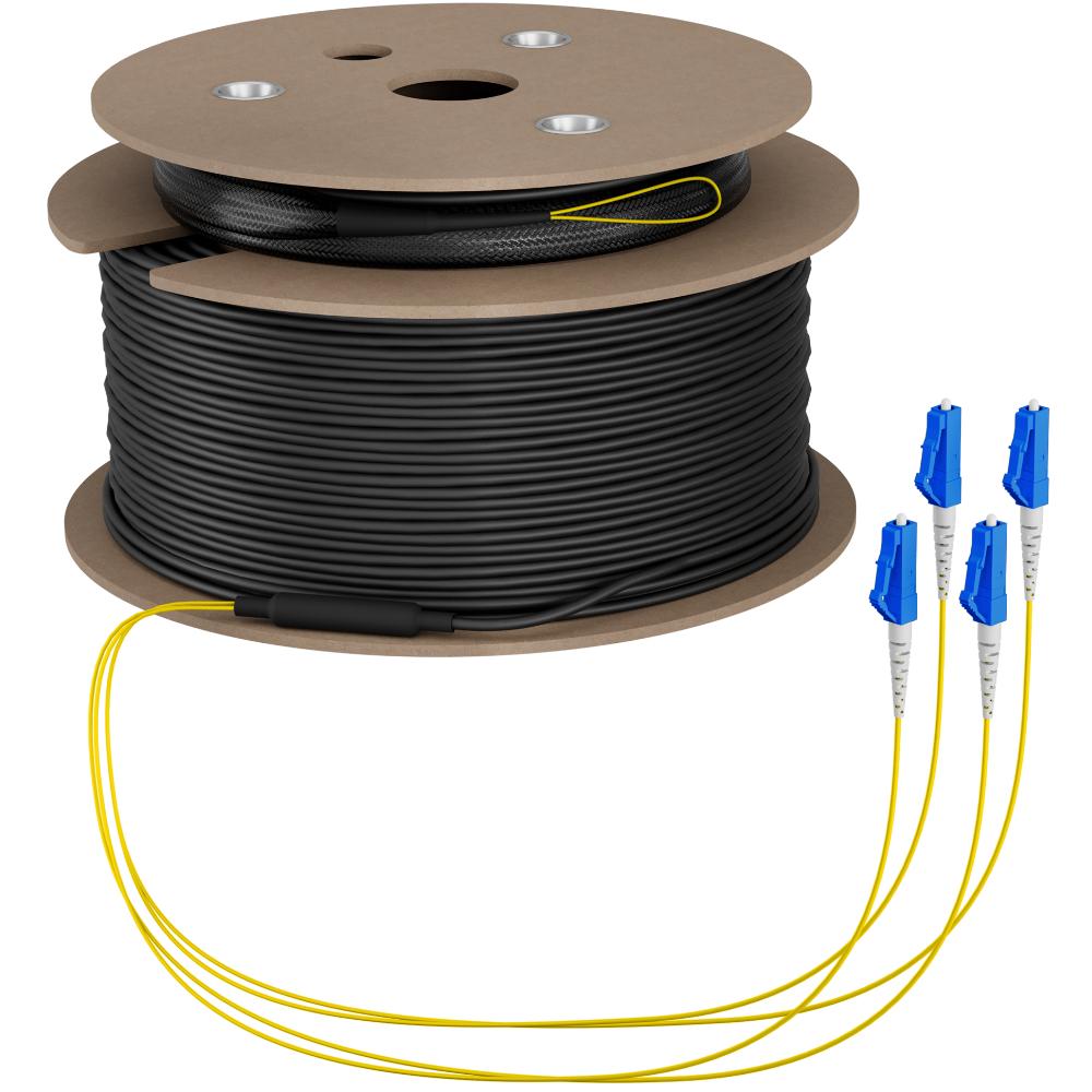 Trunkkabel U-DQ(ZN)BH OS2 4E (1x4) LC-LC 100m Dca LSZH G657A1 - EFB