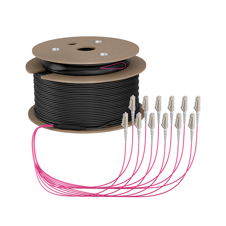 Trunkkabel U-DQ(ZN)BH OM4 12G (1x12) LC-LC 180m Dca LSZH - EFB
