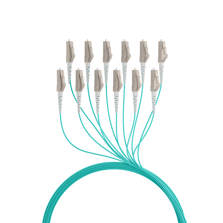 Trunkkabel U-DQ(ZN)BH OM3 12G (1x12) LC-LC 200m Dca LSZH - EFB