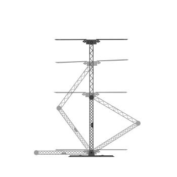 TV-Wandhalterung FULLMOTION, 400x400, 165 cm (65), extra langer Arm, schlank - Hama