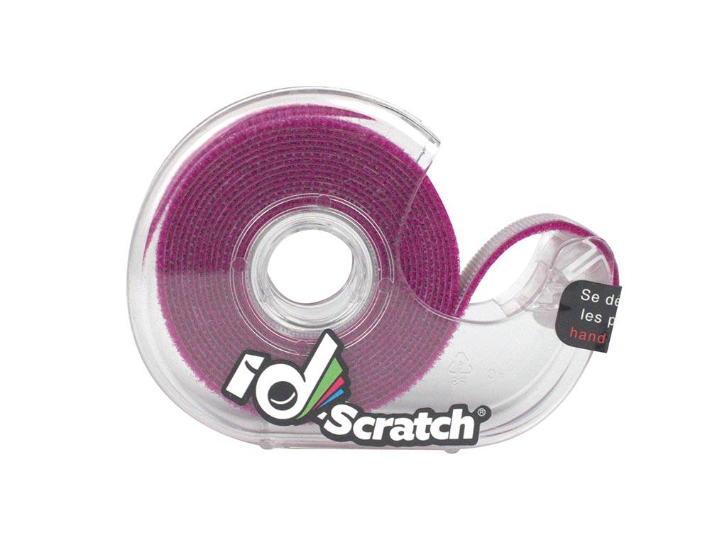 Klettband - Rolle 2m x 2cm - violettrote Farbe - ID-Scratch