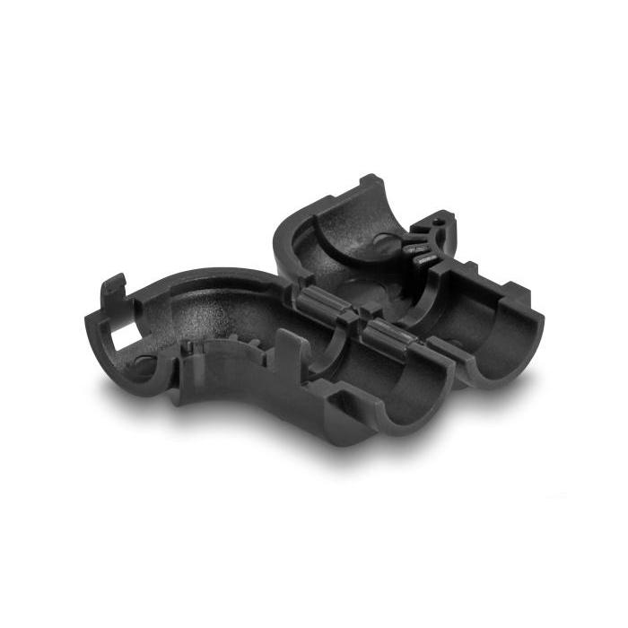 Delock Kabelclips zum Biegen, 8 Stück, schwarz