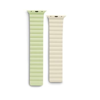 Magnetarmband Fantastic Feel für Apple Watch 38/40/41mm, grün/beige - Hama