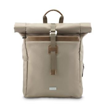 Laptop-Rucksack Silvan, Rolltop, robust, bis 41 cm (16,2), beige - Hama