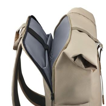 Laptop-Rucksack Silvan, Rolltop, robust, bis 41 cm (16,2), beige - Hama