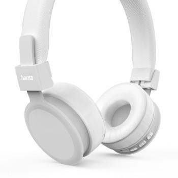 Bluetooth®-Kopfhörer Freedom Lit II, On-Ear, faltbar, Mikrofon, weiß - Hama