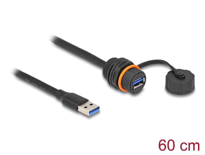 Delock USB 5 Gbps Kabel USB Typ-A Stecker zu USB Typ-A Einbaubuchse m
