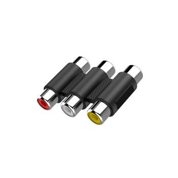 Video-Adapter, 3 Cinch-Anschlüsse - 3 Cinch-Anschlüsse - Hama