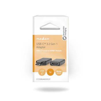 USB-C™ Adapter USB 3.2 Gen 1 USB-C™ Stecker HDMI™ Ausgang - Nedis