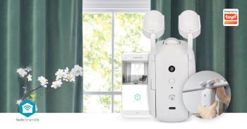 SmartLife Vorhangroboter Stangenführung Horizontale Vorhänge Batterie - Nedis