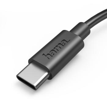 Ladekabel, USB-A - USB-C, 0,5 m, schwarz - Hama
