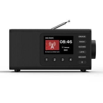 Digitalradio DR1001BT, FM/DAB/DAB+, schwarz - Hama