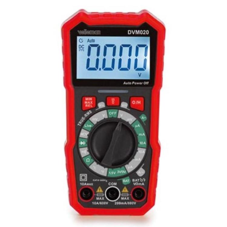 Digital multimeter True RMS CAT III 600 V mit Hintergrundbeleuchtung