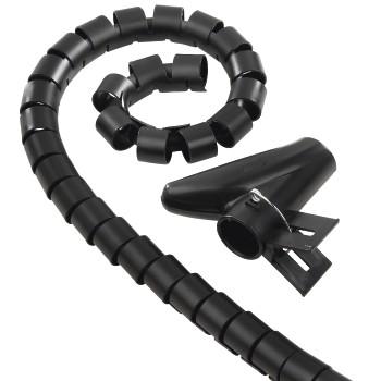 Flexible Spiralkabel-Schlauch, universell, 20 mm, 2,5 m, schwarz - Hama