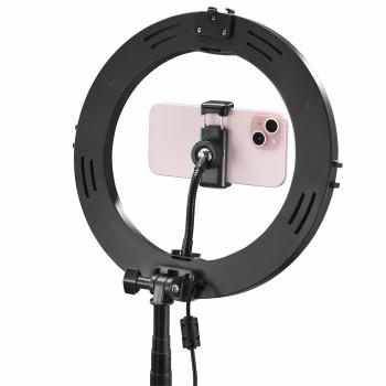 LED-RGB-Ringlicht SpotLight FoldUp RGB 102, Smartphone-Set, klappbar - Hama