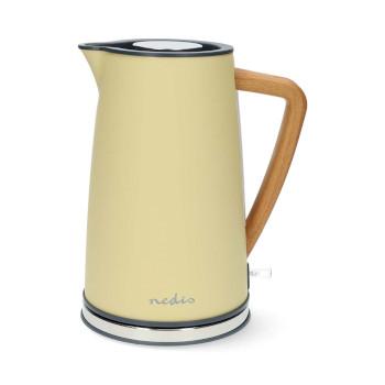 Wasserkocher 1,7 l Soft-Touch Gelb 360 Grad drehbar Verdecktes - Nedis