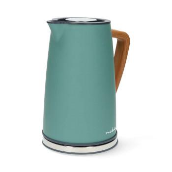 Wasserkocher 1,7 l Soft-Touch Grün 360 Grad drehbar Verdecktes - Nedis