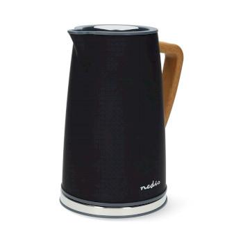 Wasserkocher 1,7 l Soft-Touch Schwarz 360 Grad drehbar Verdecktes - Nedis