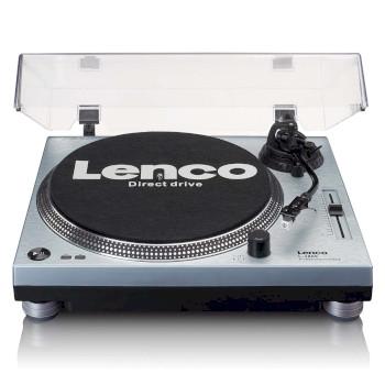 L-3809ME Direktantrieb Plattenspieler mit USB / PC Encoding Metallic blau - Lenco