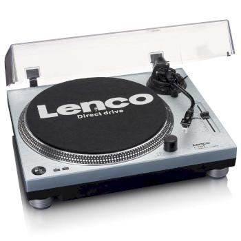 L-3809ME Direktantrieb Plattenspieler mit USB / PC Encoding Metallic blau - Lenco