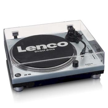 L-3809ME Direktantrieb Plattenspieler mit USB / PC Encoding Metallic blau - Lenco