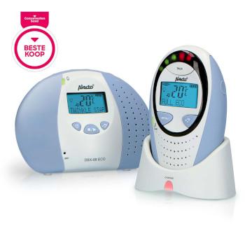 DBX-88 ECO Full Eco DECT Babyphone mit Display weiß/blau - Alecto