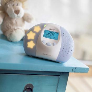 DBX-88 ECO Full Eco DECT Babyphone mit Display weiß/blau - Alecto