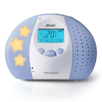 DBX-88 ECO Full Eco DECT Babyphone mit Display weiß/blau - Alecto