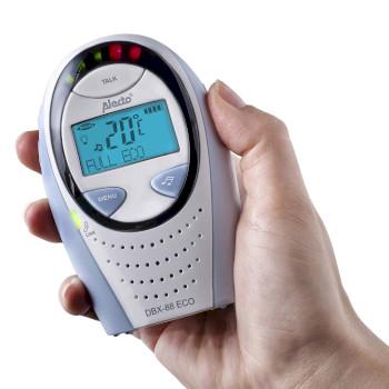 DBX-88 ECO Full Eco DECT Babyphone mit Display weiß/blau - Alecto
