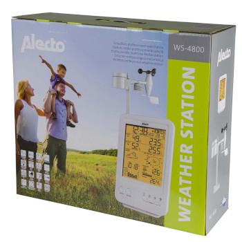 WS-4800 Professionelle Wetterstation mit drahtlosem Sensor weiß - Alecto