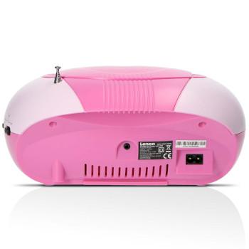 SCD-37 USB Pink Tragbares FM-Radio, CD- und USB-Player Pink - Lenco