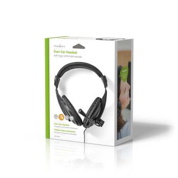PC-Headset Over-Ear Stereo 1x 3,5 mm / 2x 3,5 mm Klappbar - Nedis