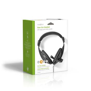 PC-Headset Over-Ear Stereo 1x 3,5 mm / 2x 3,5 mm Klappbar - Nedis