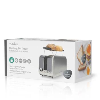 Toaster 2 Schlitze Bräunungsstufen: 7 Auftau-Funktion - Nedis