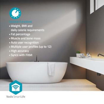 SmartLife Personenwaage Bluetooth® BMI / BMR / Knochen / Gewicht - Nedis